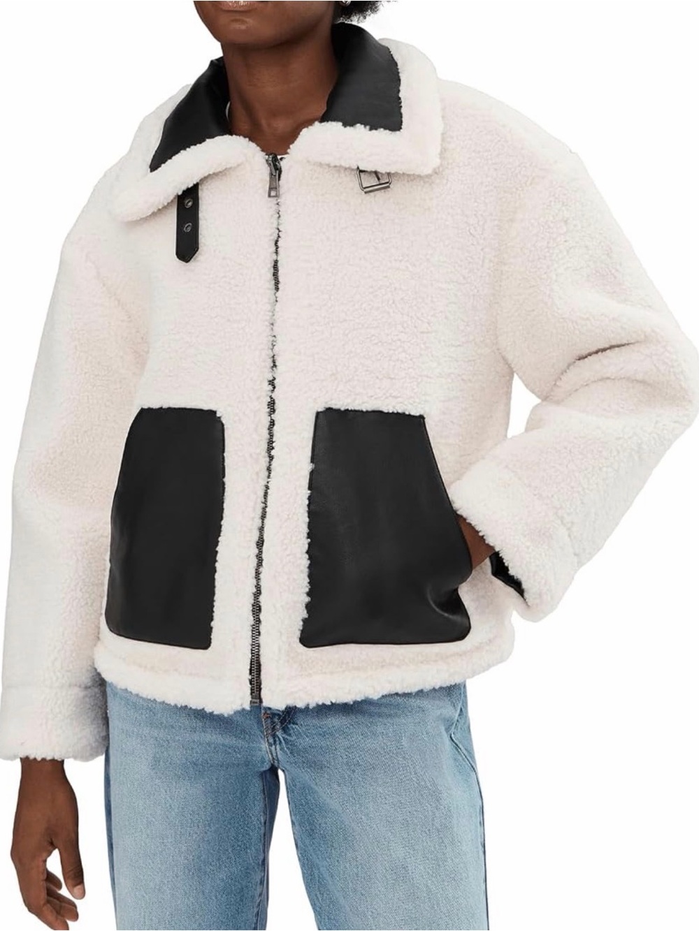 Levi's Women's Shorty Reversible Sherpa Faux Leather Jacket